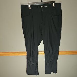 🕉Prana Women's Black Button Up Stretch Pants With Pockets